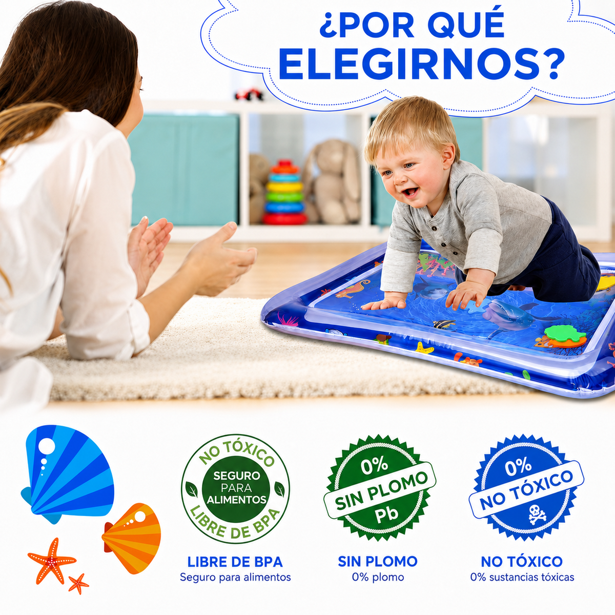 Mochila Panalera Y Tapete De Juego Bebe